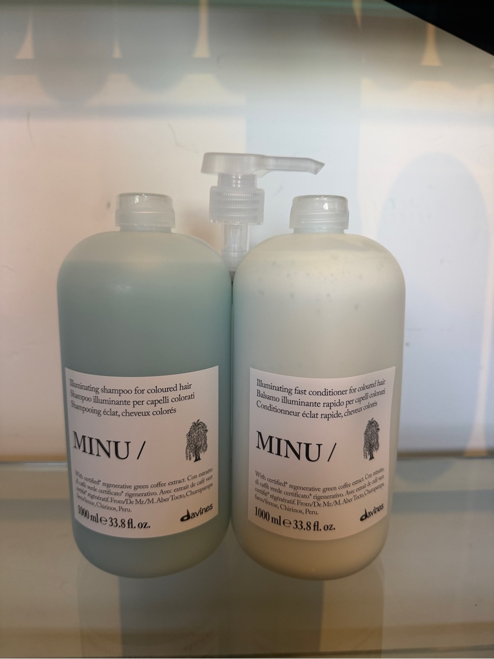 Davines MINU Haircare Duo - New Professional Size 1000 ml Shampoo & Conditioner